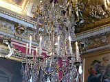 Paris Versailles 18 Mars Salon Elegant Gold Chandelier And Paintings 